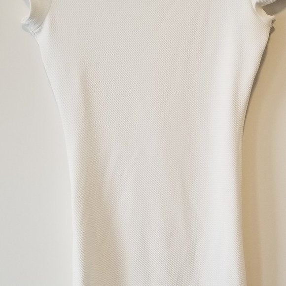 White Asymmetrical Sports Dress - Picture 2 of 6